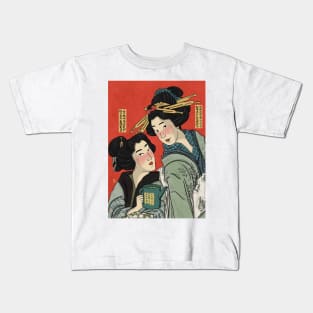 Ukiyo-e Women Kids T-Shirt